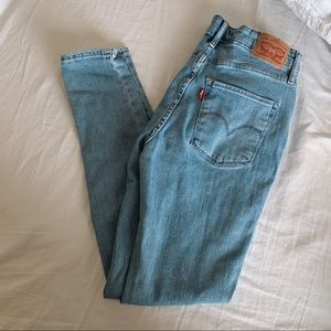 Levi’s 721 high rise skinny distressed